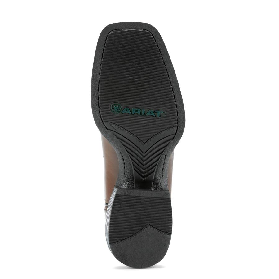 【並行輸入品】ARIAT メンズ スポーツ サイドベット ウエスタンブーツ, アンティーク調ブラウン/ソリッドブルー。, 24.5 Ariatの画像