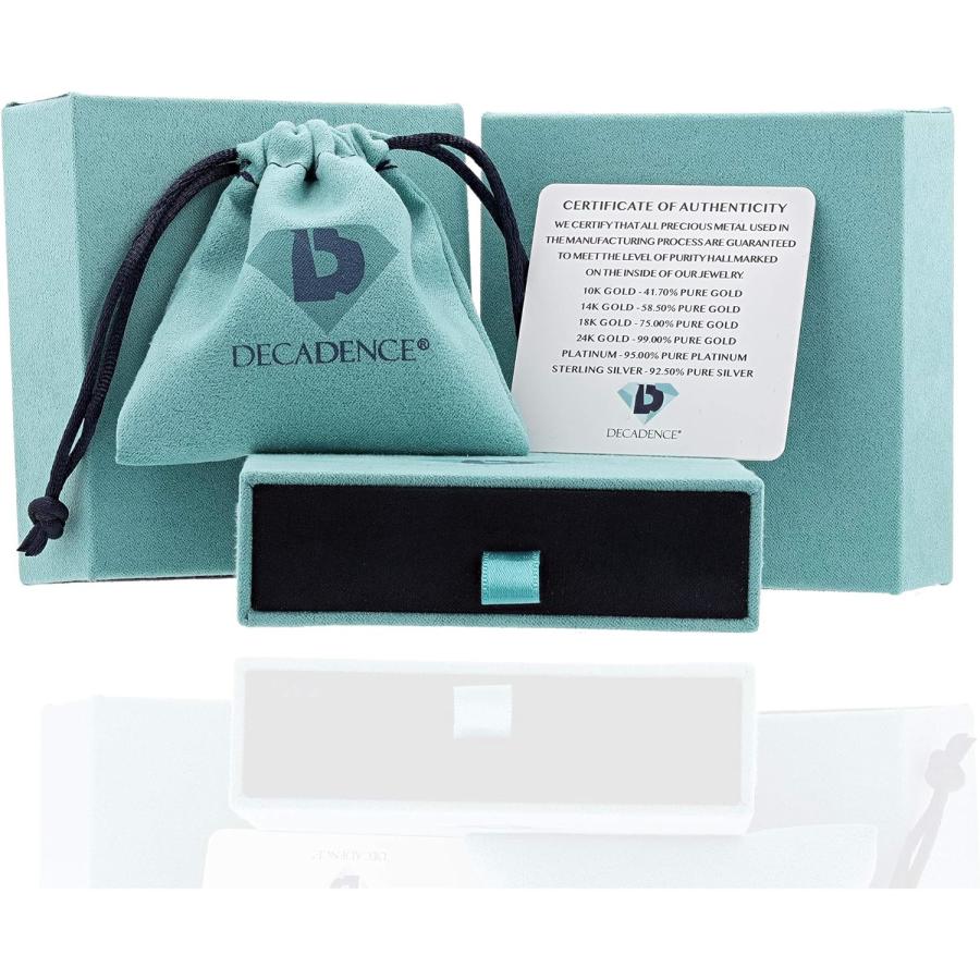 【並行輸入品】DECADENCE 10K ローズゴールド 6mm ラウンドロープフレーム ウサギの耳 18インチ ロープチェーンネックレス 10Kソ_5