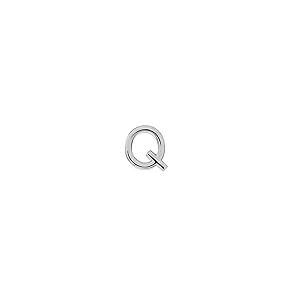 【並行輸入品】Platinum Initial Letter 'Q' Stud Earring (Single Earring)の画像