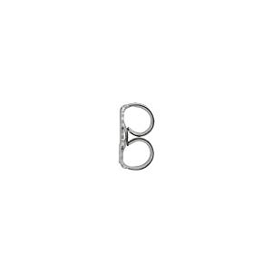 【並行輸入品】Platinum Initial Letter 'Q' Stud Earring (Single Earring)の画像