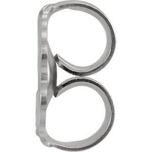 【並行輸入品】ロジウムメッキ 14k ホワイトゴールド ダイヤモンド レター「S」イニシャル スタッド イヤリング (シングルイヤリング) (.の画像
