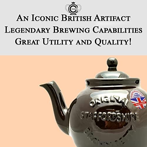 並行輸入品】Cauldon Ceramics 手作り ブラウン ベティ 8カップ