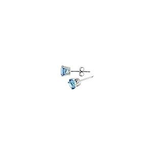【並行輸入品】FB Jewels ソリッド5mm ナチュラルラウンドブルートパーズスタッドイヤリングセット 14Kホワイトゴールド 本物のブルーの画像