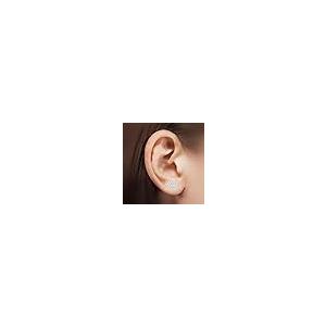 【並行輸入品】10K Yellow Gold Natural Diamond Men's Round Cluster Stud Earringの画像