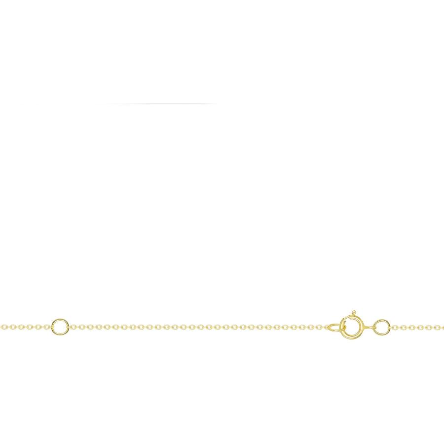 【並行輸入品】TOUSIATTAR 14k Yellow Gold-Filled Flat Cable Chain Necklace 16 Inche