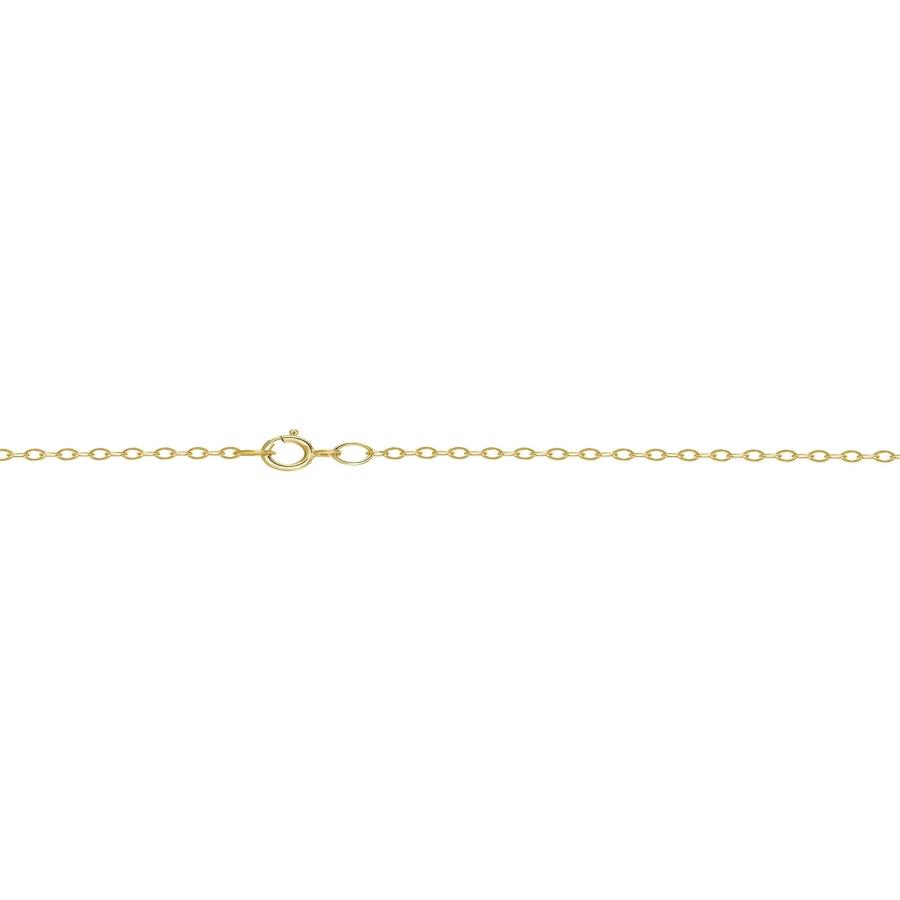 【並行輸入品】TousiAttar 14k ローズゴールドフィル ケーブルチェーンネックレス ペンダント 16-18インチ 1.1mm ゲージ 18　