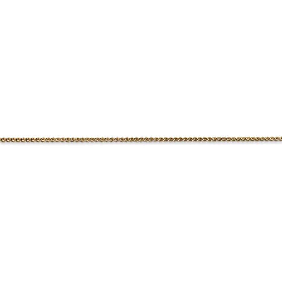 【並行輸入品】14k Gold 1mm Solid Sparkle Cut Spiga Chain Necklace 22 Inch Jewelryの画像