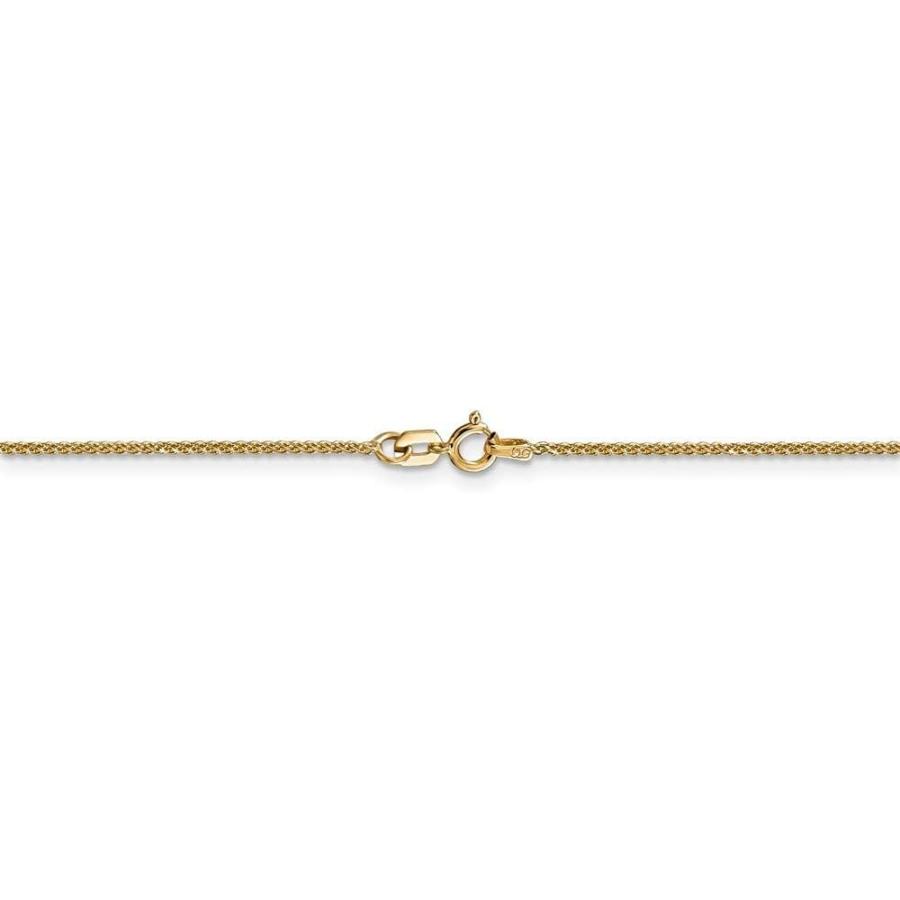 【並行輸入品】14k Gold 1mm Solid Sparkle Cut Spiga Chain Necklace 22 Inch Jewelryの画像