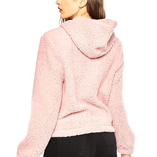 【並行輸入品】Glass House Apparel Women's Casual Winter Hoodie Warm Sherpa Linの画像
