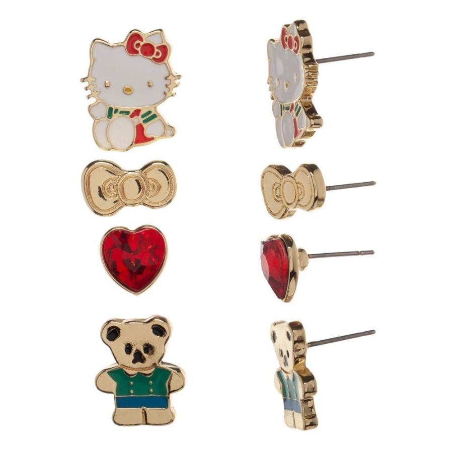 【並行輸入品】ハローキティ ピアス4個パック Hello Kitty 4 Pack Earrings Pack