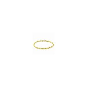 【並行輸入品】Nuragold 14K イエローゴールド 4mm ロープチェーン ダイヤモンドカットブレスレット メンズ レディース ジュエリーの画像