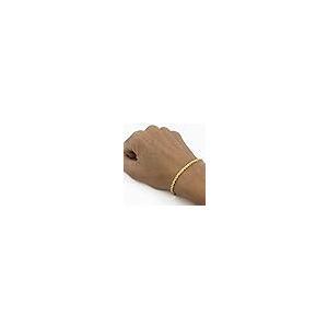 【並行輸入品】Nuragold 14Kイエローゴールド 2.5mm ソリッドロープチェーン ダイヤモンドカットリンクブレスレットまたはアンクレッの画像