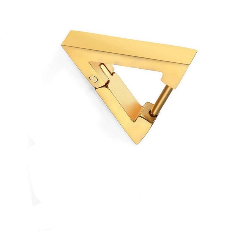 【並行輸入品】GUAngqi Men Women Titanium Steel Fashion Triangle Stud Earrings