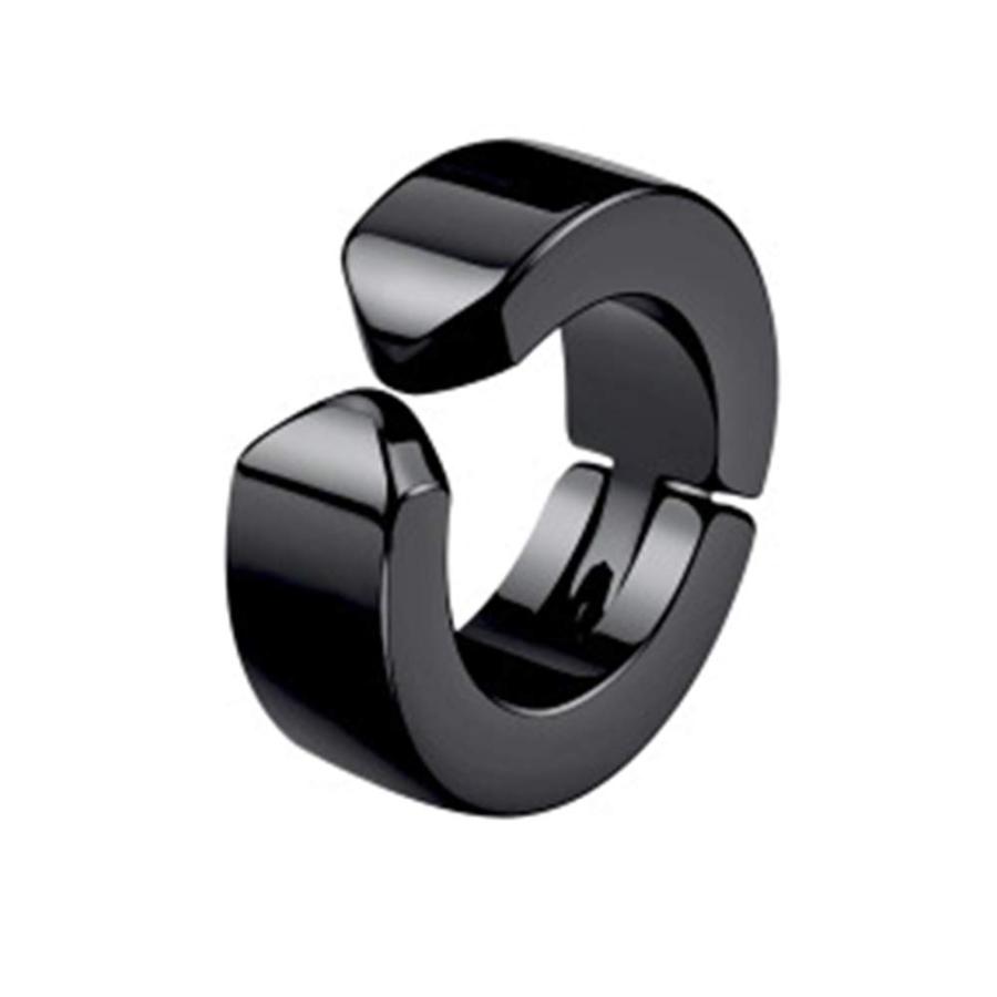 【並行輸入品】bjduck99 1Pc Men's Fashion Titanium Steel Clip No Piercing Hoop