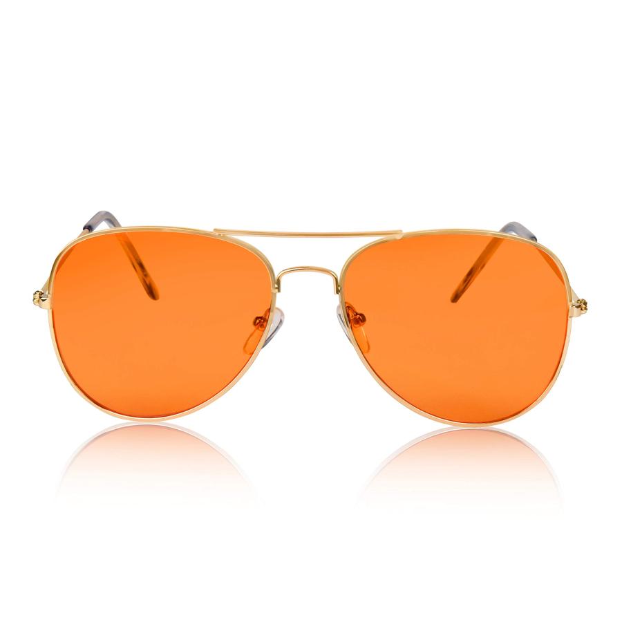 Sunny Pro アビエイターサングラス 色付きレンズグラス メタル Sunny Pro アビエイターサングラス 色付きレンズグラス メタル