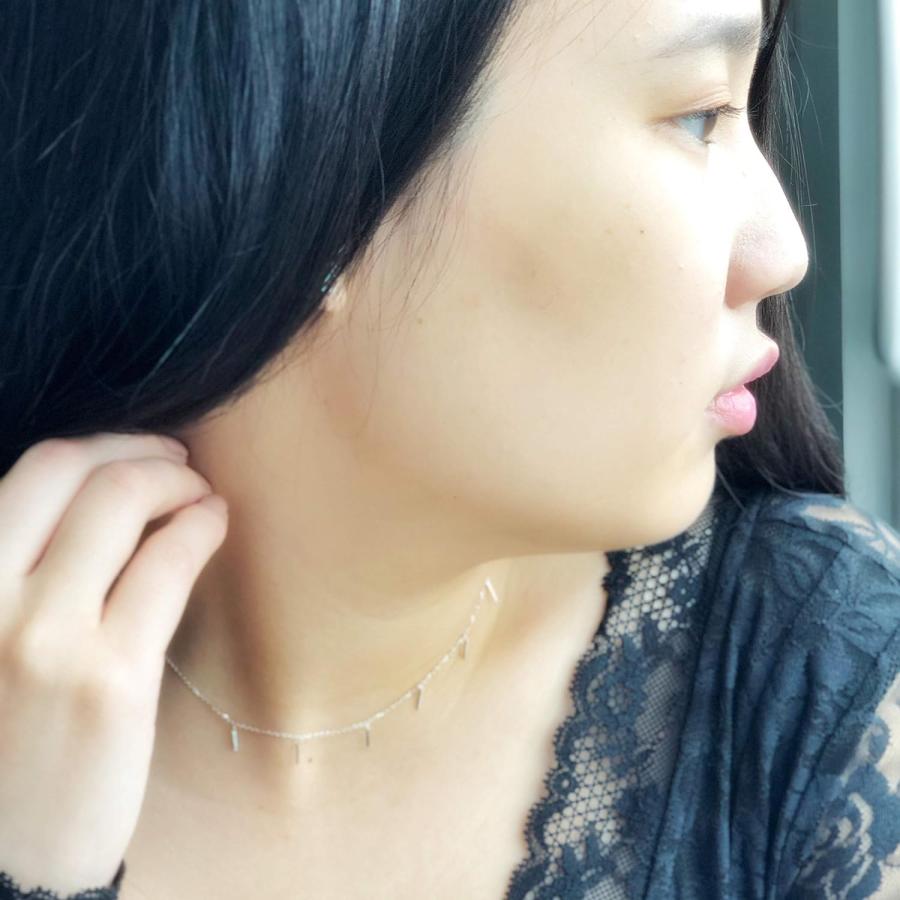 【並行輸入品】Dainty Dangle Choker Necklace in Gold Finish　_8