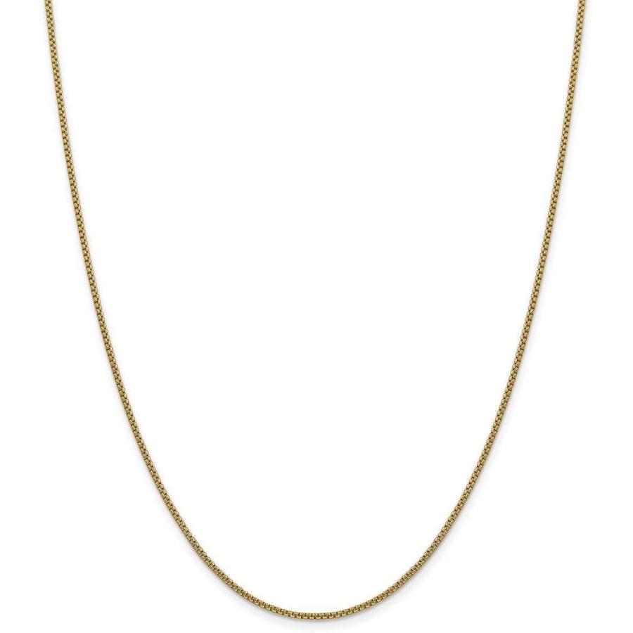 【並行輸入品】ICE CARATS 14k Yellow Gold 22 Inch 1.5mm Round Box Chain Necklace Peの画像