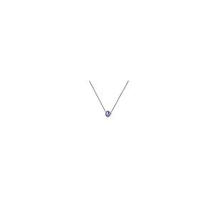 【並行輸入品】TriJewels ラウンドタンザナイト 0.30カラット ベゼルセット 4.4mm レディース ソリティアペンダントネックレスの画像