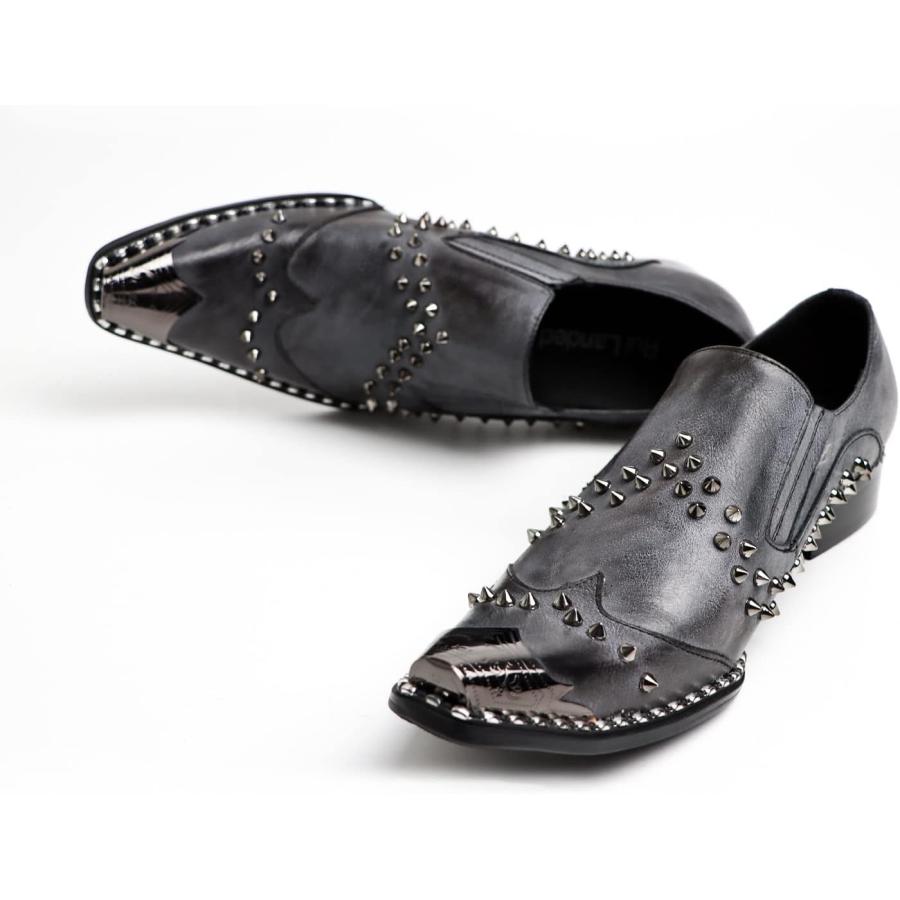 【並行輸入品】Rui Landed Oxford メンズ フォーマルシューズ スリッポン スタイル プレミアム 本革 リベット ロートップ メタル ポの画像
