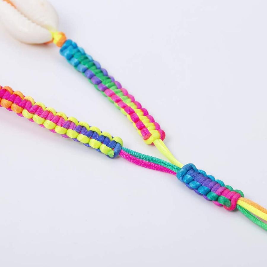 【並行輸入品】oAtm0eBcl Shell Choker Shell Multi-Color Rope Necklace Hawaiian Wo_5