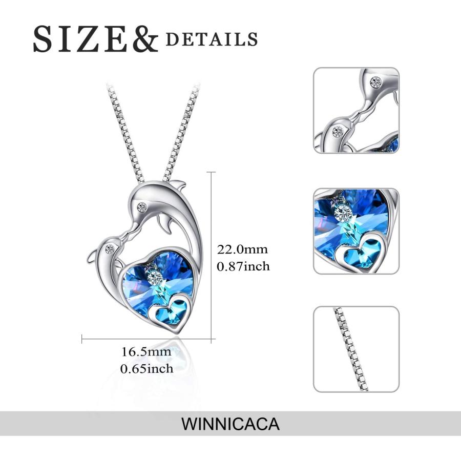 【並行輸入品】WINNICACA スターリングシルバー マーメイド ネックレス リング ジュエリー レディース ガールズ ギフト 金属 オパール　_2