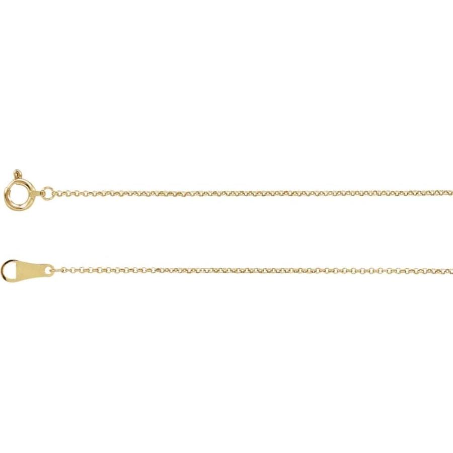 【並行輸入品】Diamond2Deal 18Kゴールド 1mm ロロチェーンネックレス メンズ レディース  金属の画像