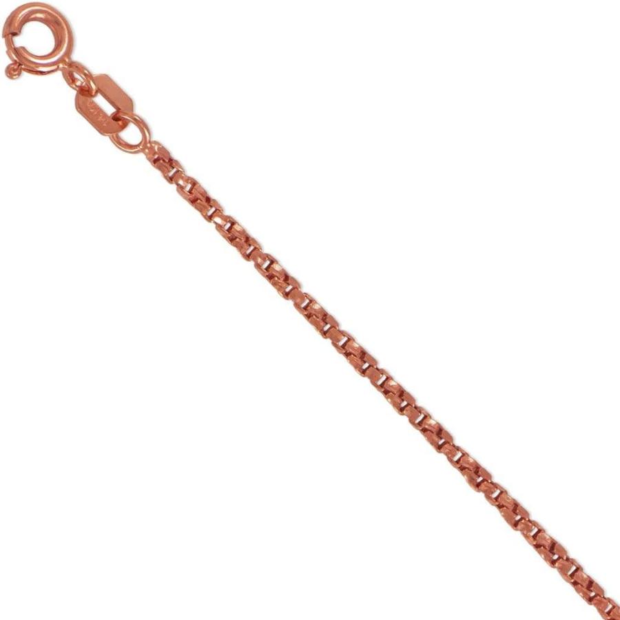 【並行輸入品】TOUSIATTAR 14K ゴールド ツイスト ボックスチェーン ダイヤモンドカット - ソリッド ストロング イタリアン ネックレスの画像