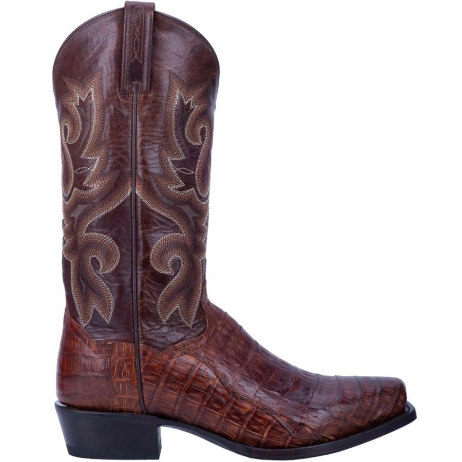 【並行輸入品】Dan Post mens Bayou Square Toe Cowboy Western Boot, Brass, 8 USの画像