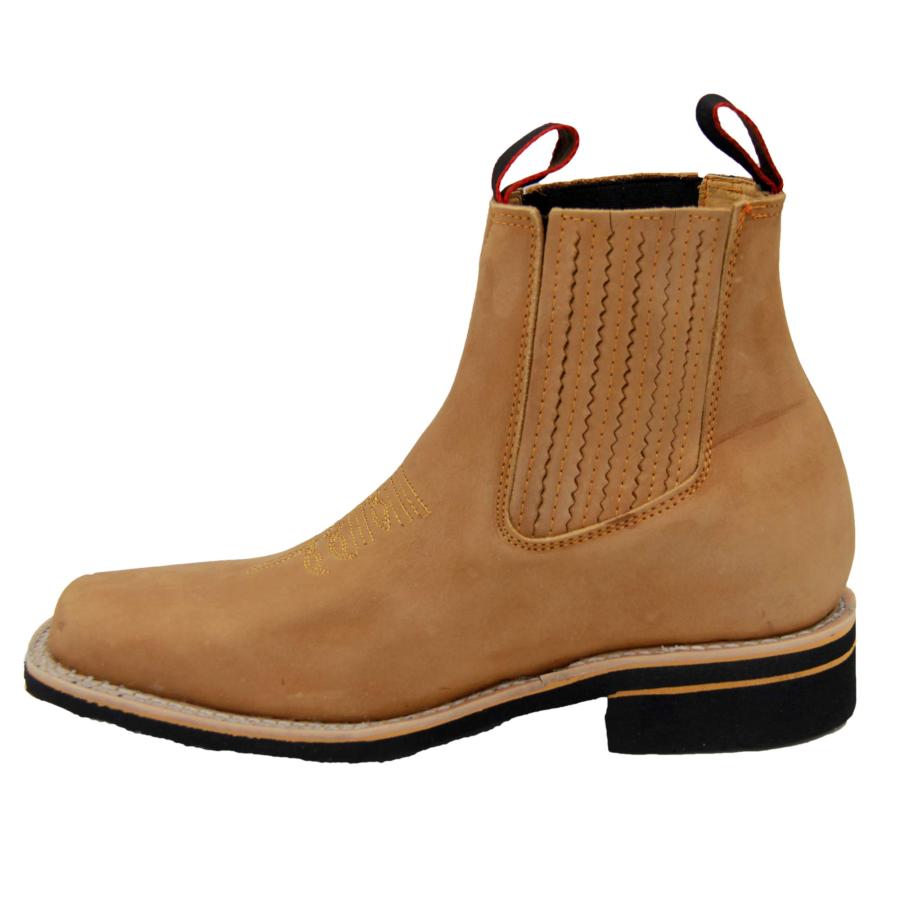 【並行輸入品】Western Shops メンズ ショートアンクル ウェスタン ロデオ カウボーイブーツ US サイズ: 12 カラー: ベージの画像