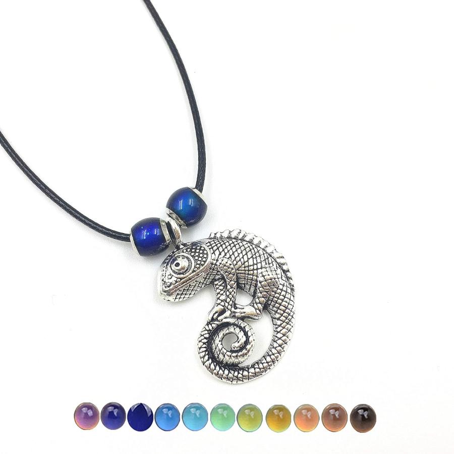 【並行輸入品】Chameleon Necklace Mood Necklace Mood Jewelry Changing Color Color C