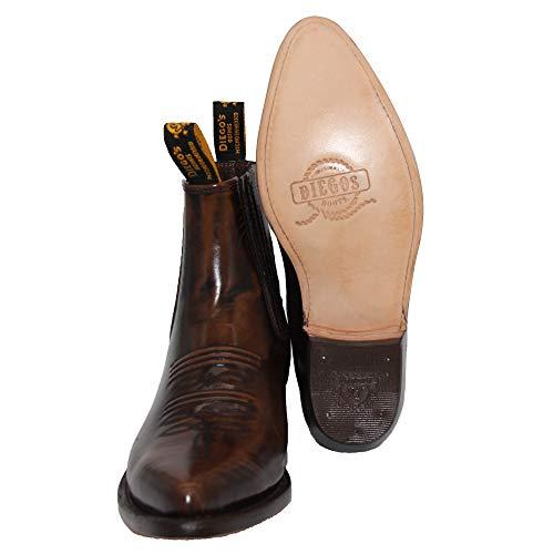 【並行輸入品】Western Shops Mens Genuine Leather Short Ankle Western Cowboy Boの画像