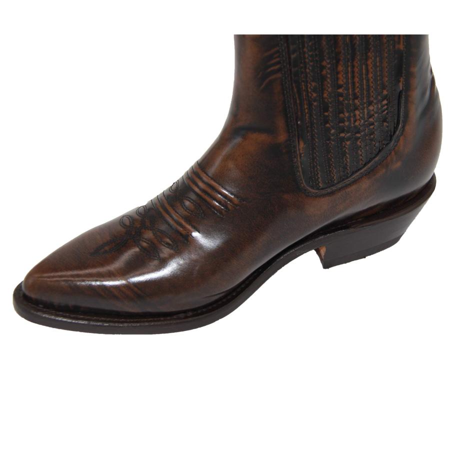 【並行輸入品】Western Shops Mens Genuine Leather Short Ankle Western Cowboy Boの画像