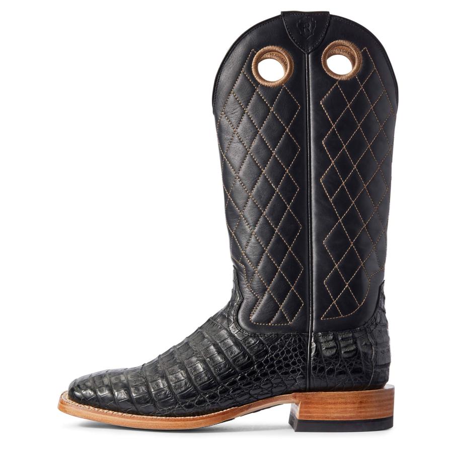 【並行輸入品】ARIAT 100314599EE Mens Rls Wnrs Crcle Choc Caiman Belly/Mpl 200の画像