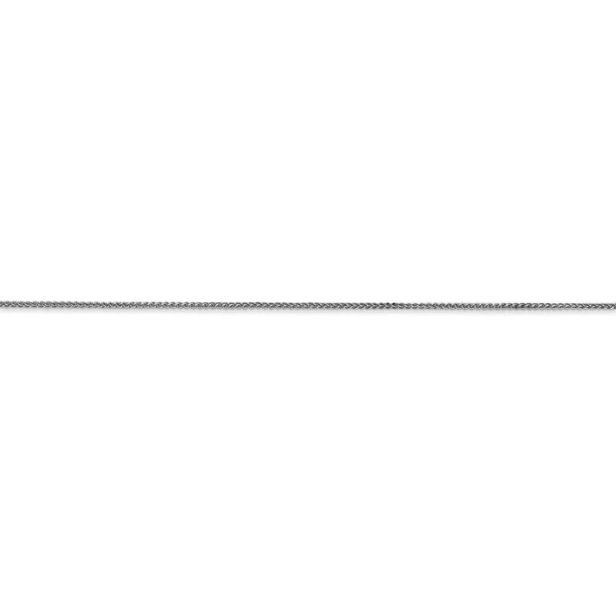 【並行輸入品】Solid 14k White Gold 0.80mm Spiga Pendant Chain Necklace 24inch　_2