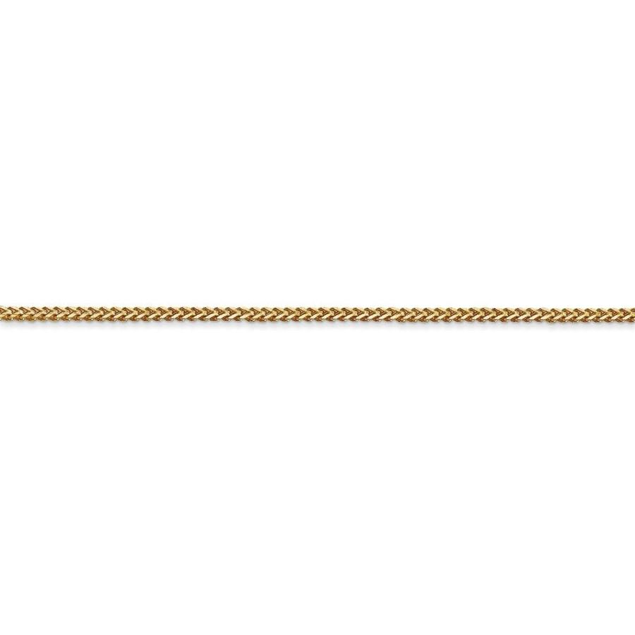 【並行輸入品】Solid 14k Yellow Gold 1mm Franco Chain Necklace - with Secure Lobsteの画像
