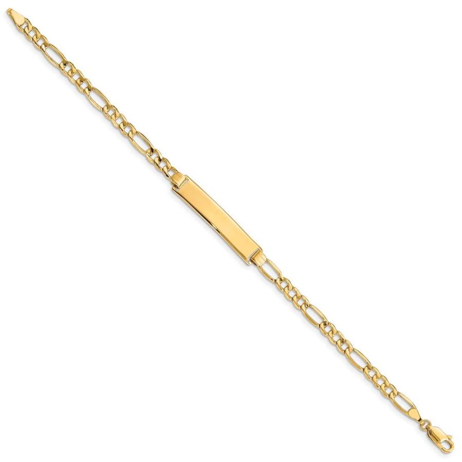 【並行輸入品】Sonia Jewels 14k Yellow Gold Engravable Identification Name Barの画像