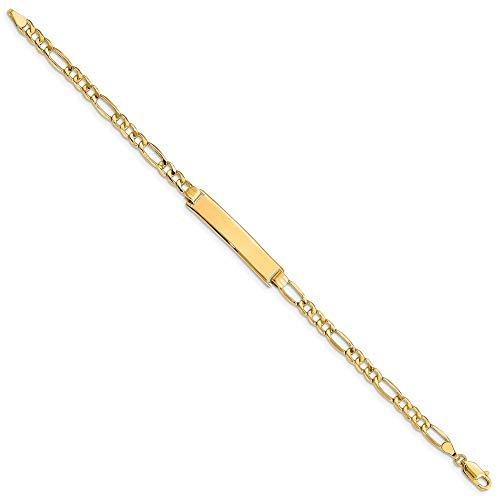 【並行輸入品】Sonia Jewels 14k Yellow Gold Engravable Identification Name Barの画像