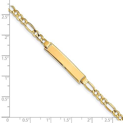 【並行輸入品】Sonia Jewels 14k Yellow Gold Engravable Identification Name Barの画像