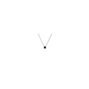 【並行輸入品】TriJewels ラウンドブラックダイヤモンド 1/4カラット プロングセット 4mm レディース ソリティアペンダントネックレの画像