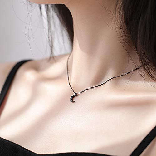 並行輸入品】Kercisbeauty ブラックムーンネックレス ホーン 三日月 