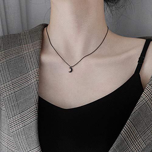 並行輸入品】Kercisbeauty ブラックムーンネックレス ホーン 三日月 
