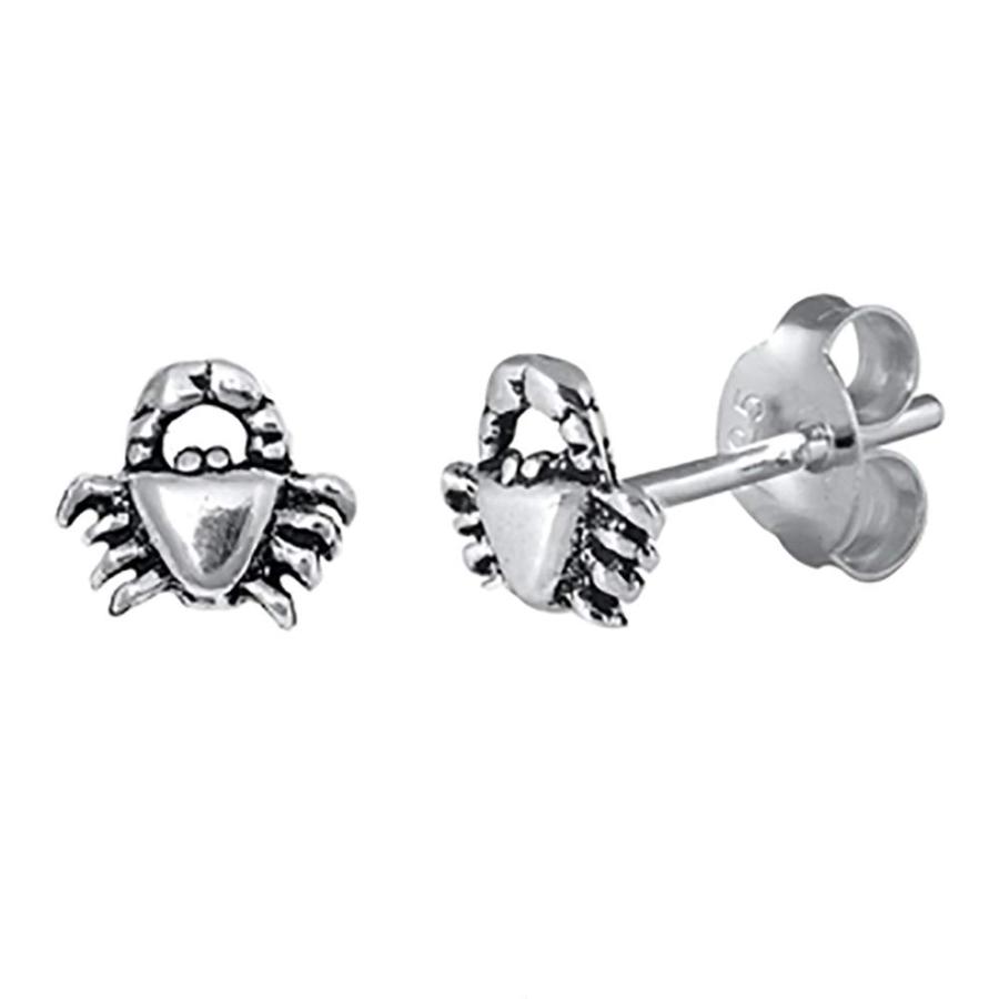 【並行輸入品】Sterling Silver Crab Stud Earrings