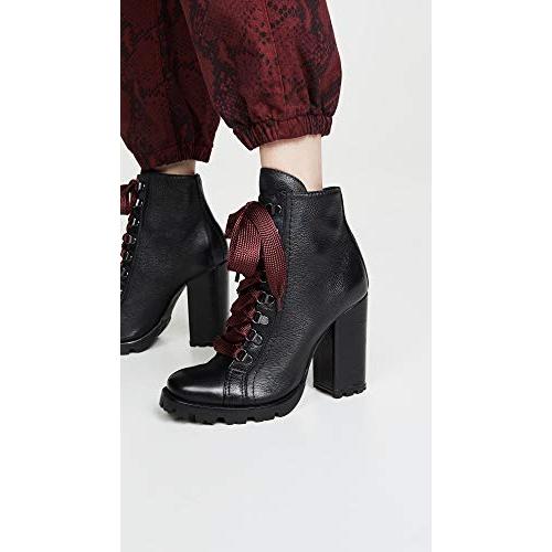 【並行輸入品】SCHUTZ レディース Zhara レースアップ アンクルブーツ, ブラック, 7.5 SCHUTZ Women's Zharaの画像