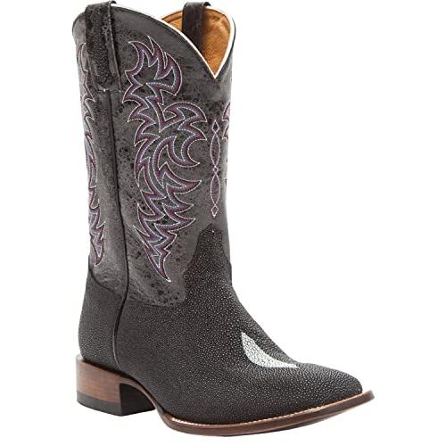 【並行輸入品】Cody James Men's Embroidered Stingray Exotic Boot Broad Square Tの画像