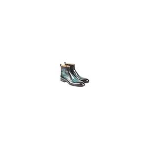 【並行輸入品】Paul Parkman Turquoise Burnished Side Zipper Boots (ID#BT487TRQ)の画像