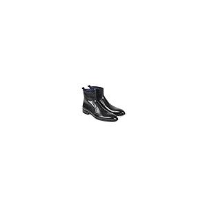 【並行輸入品】Paul Parkman Black Leather Side Zipper Boots (ID#BT485 BLK)の画像