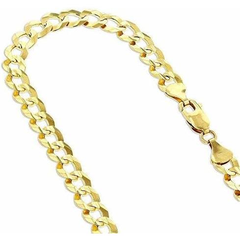【並行輸入品】The Diamond Deal women's 10k Hollow Yellow Gold 6.2mm Shiny Hollow C_4