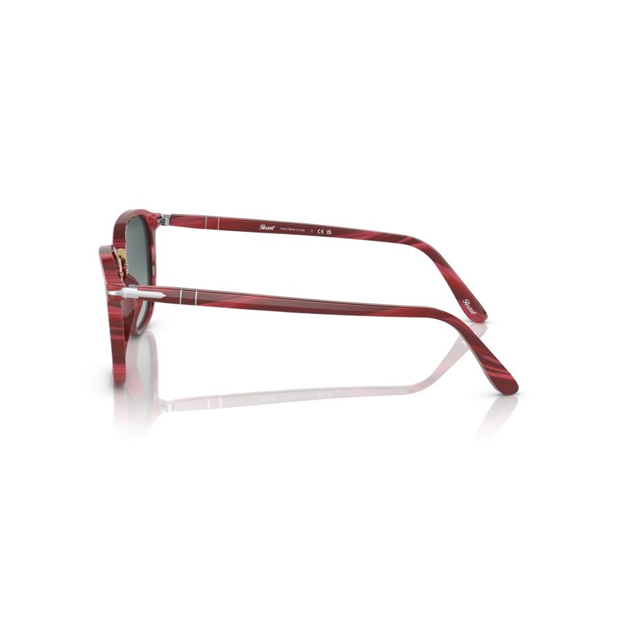 【並行輸入品】Persol PO3186S Round Sunglasses, Striped Red/Grey Gradient, 53 mの画像