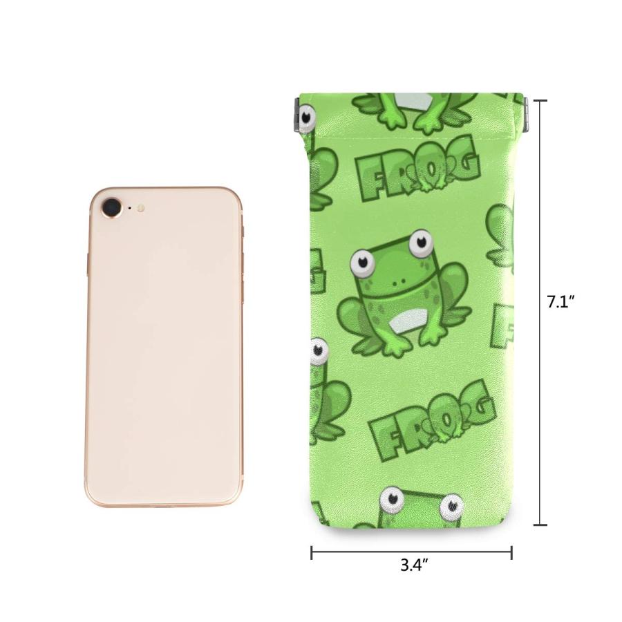 【並行輸入品】Sunglasses Pouch Cute Animal Frog Squeeze Top Glasses Pouch Portの画像