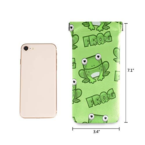 【並行輸入品】Sunglasses Pouch Cute Animal Frog Squeeze Top Glasses Pouch Portの画像